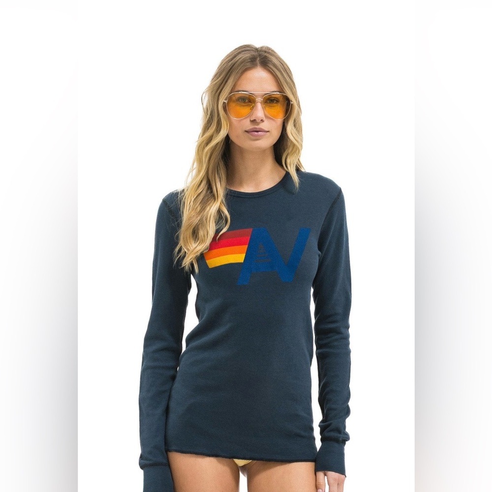 Aviator Nation Logo Thermal - Charcoal